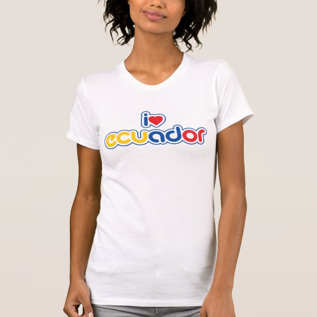 Camiseta amo Ecuador (Anverso)
