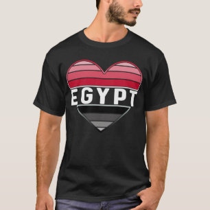 Camiseta Amo Egipto, corazón egipcio