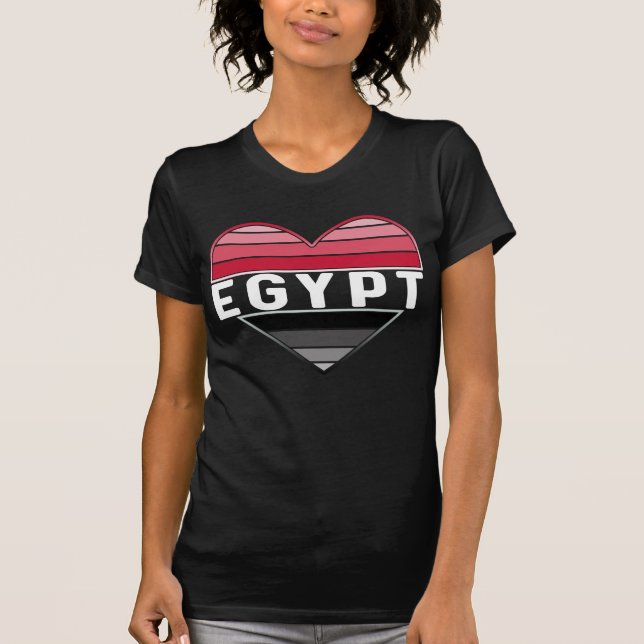 Camiseta Amo Egipto, corazón egipcio (Anverso)