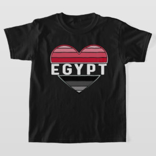 Camiseta Amo Egipto, corazón egipcio