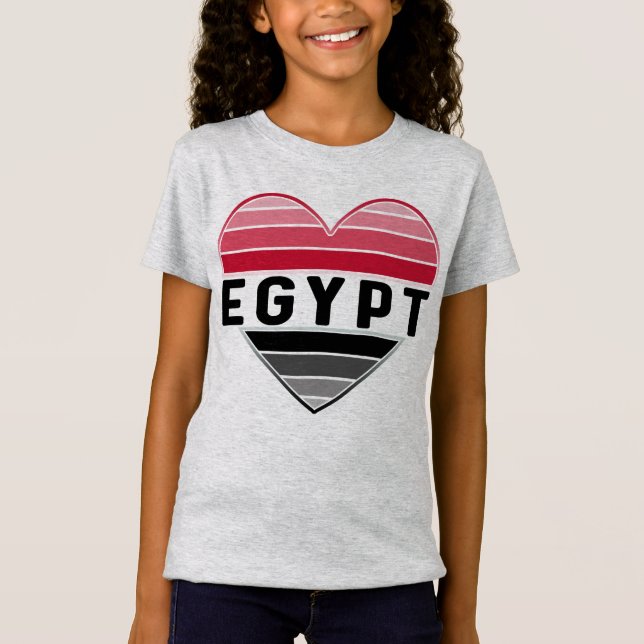Camiseta Amo Egipto, corazón egipcio (Anverso)