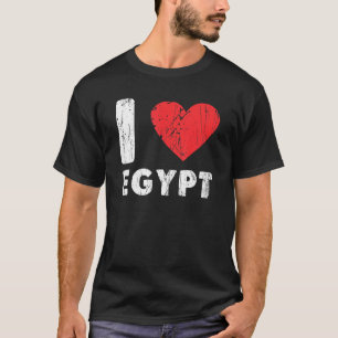 Camiseta Amo Egipto Corazón Familia Egipto Viaja Egipto Fla