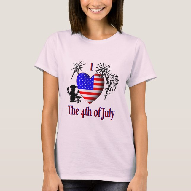 Camiseta Amo el 4 de Julio (Anverso)