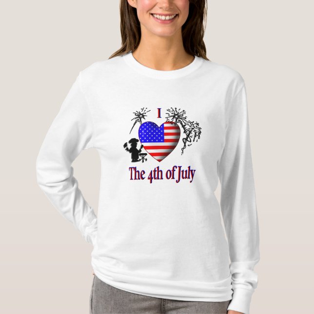 Camiseta Amo el 4 de Julio (Anverso)