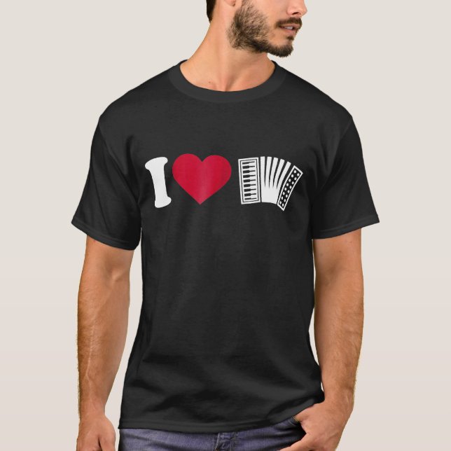 Camiseta Amo el acordeón (Anverso)