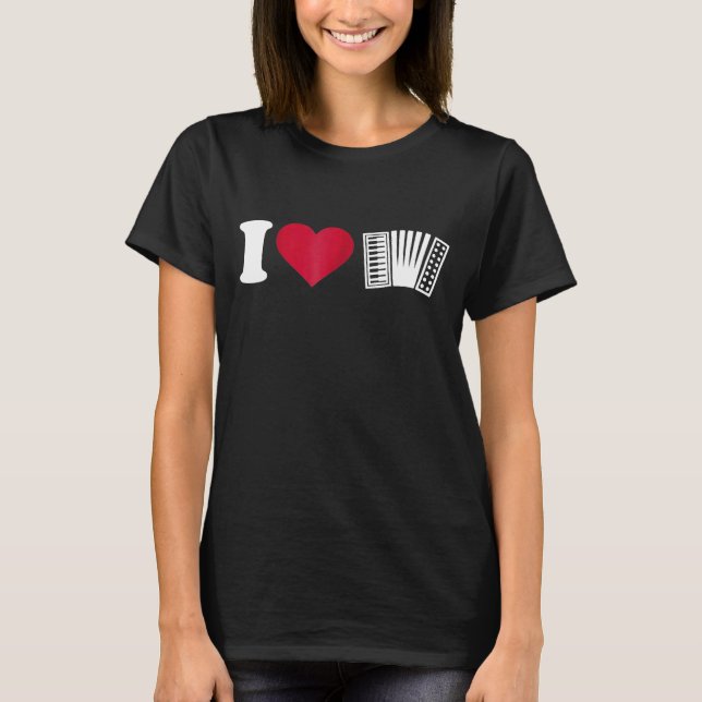 Camiseta Amo el acordeón (Anverso)
