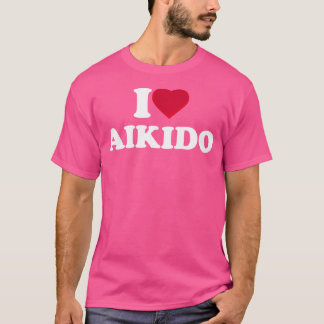 Camiseta Amo el Aikido I Heart Aikido Lover