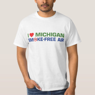 Camiseta Amo el aire sin humos de Michigan