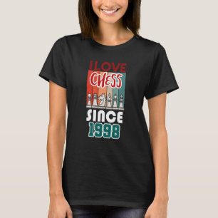 Camiseta Amo el ajedrez desde 1998