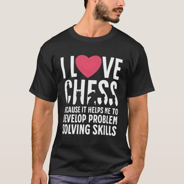 Camiseta Amo El Ajedrez Porque (Anverso)