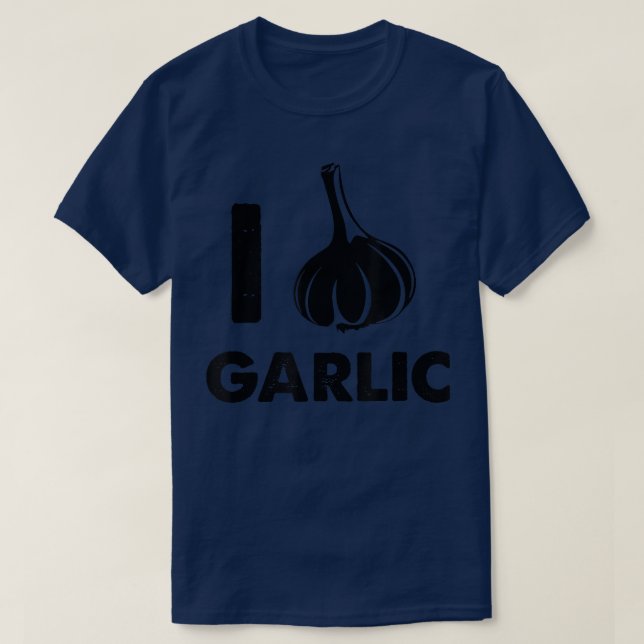 Camiseta Amo el ajo (Diseño del anverso)
