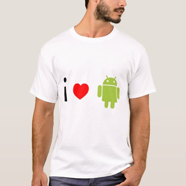 Camiseta Amo el androide (Anverso)
