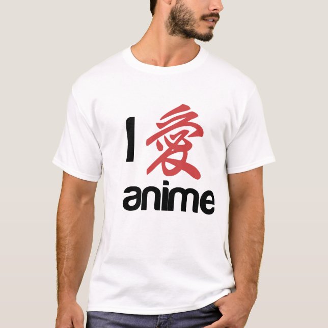 Camiseta amo el animado T (Anverso)