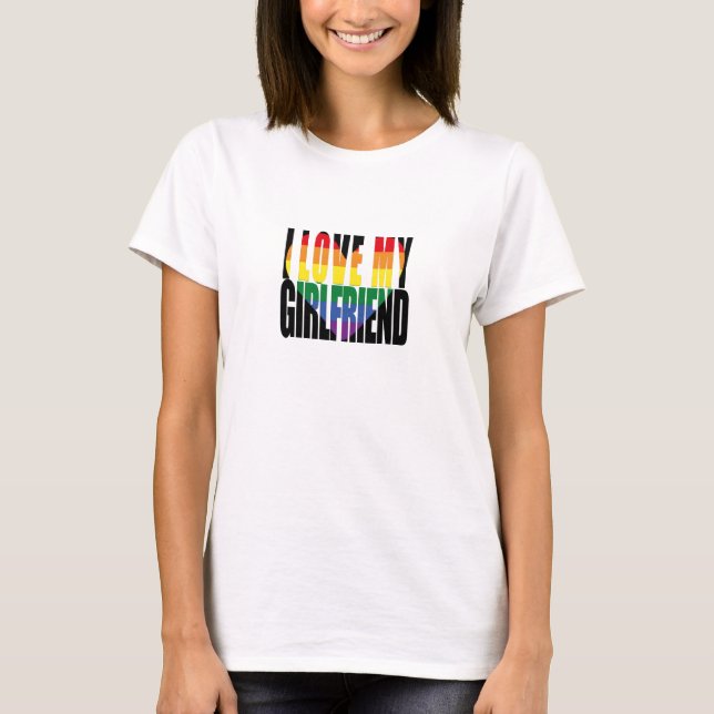 Camiseta Amo El Arcoiris De Mi Novia (Anverso)