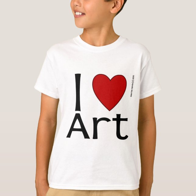 Camiseta Amo el arte (Anverso)