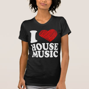 Camiseta Amo el arte Guay del corazón de la música de la