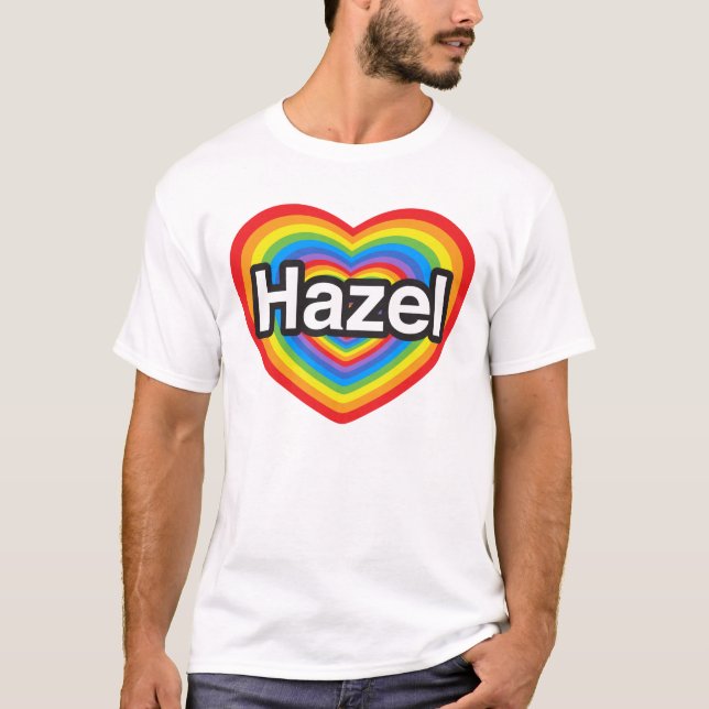 Camiseta Amo el avellano. Te amo avellano. Corazón (Anverso)