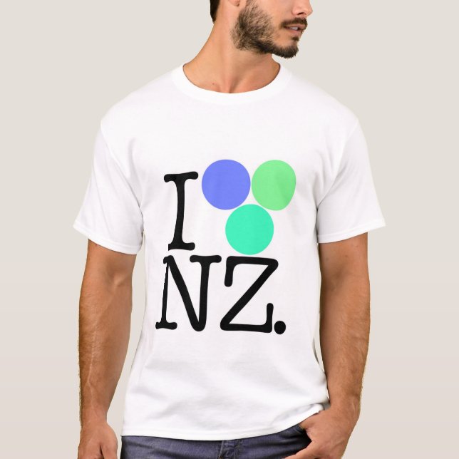 Camiseta Amo el azul de NZ (Anverso)