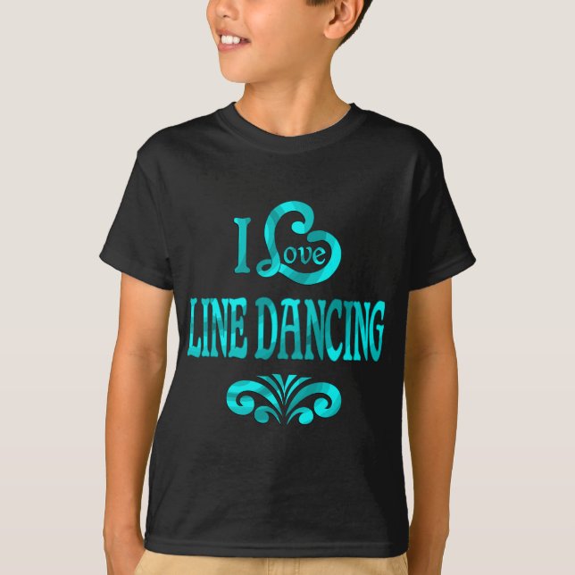 Camiseta Amo el baile de la línea (Anverso)