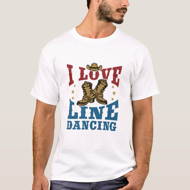 Camiseta Amo el baile de la línea (Anverso)