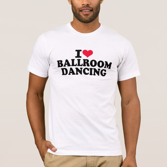 Camiseta Amo el baile de salón de baile (Anverso)
