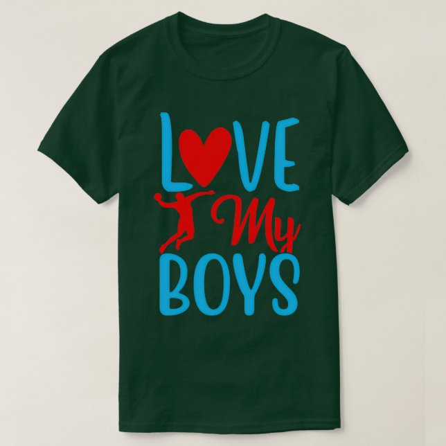 Camiseta Amo el balonmano de Mis chicos (Diseño del anverso)