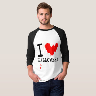 Camiseta Amo el Bate Rojo de Halloween