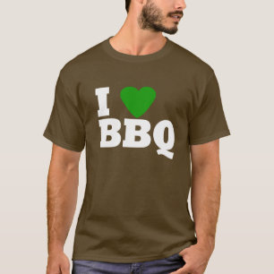 Camiseta Amo el Bbq verde