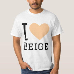 Camiseta Amo el beige