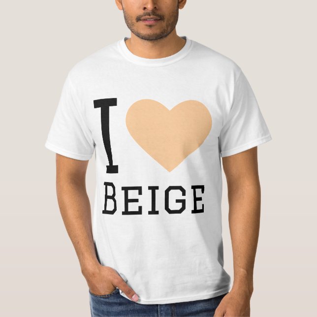 Camiseta Amo el beige (Anverso)