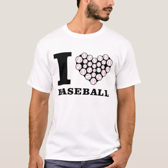 Camiseta Amo el béisbol (Anverso)
