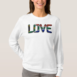Camiseta Amo el béisbol de Sudáfrica con compasión