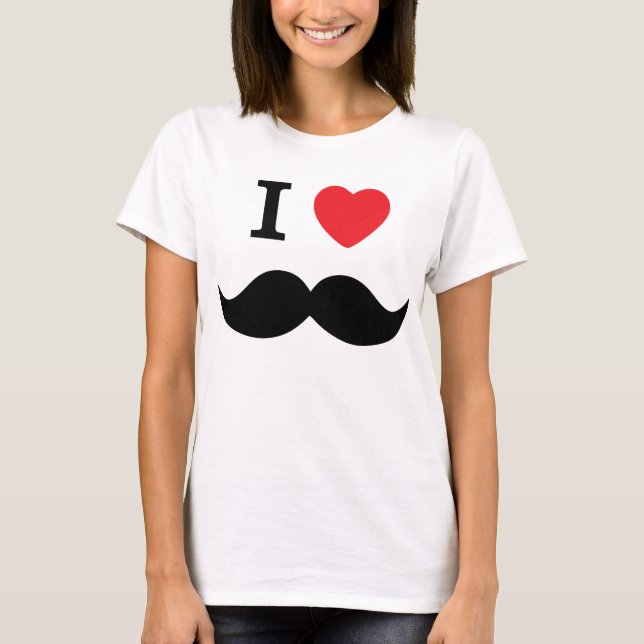 Camiseta Amo el bigote (Anverso)