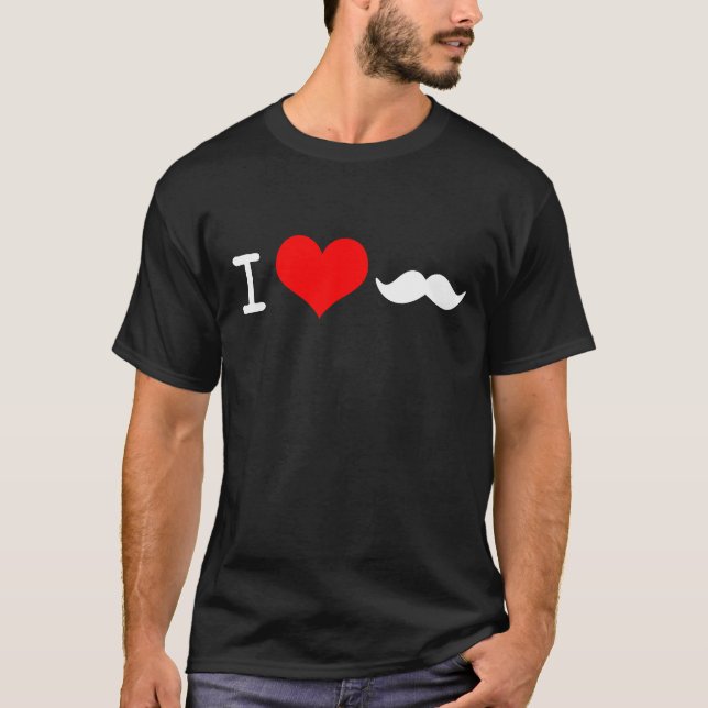Camiseta Amo el bigote (Anverso)