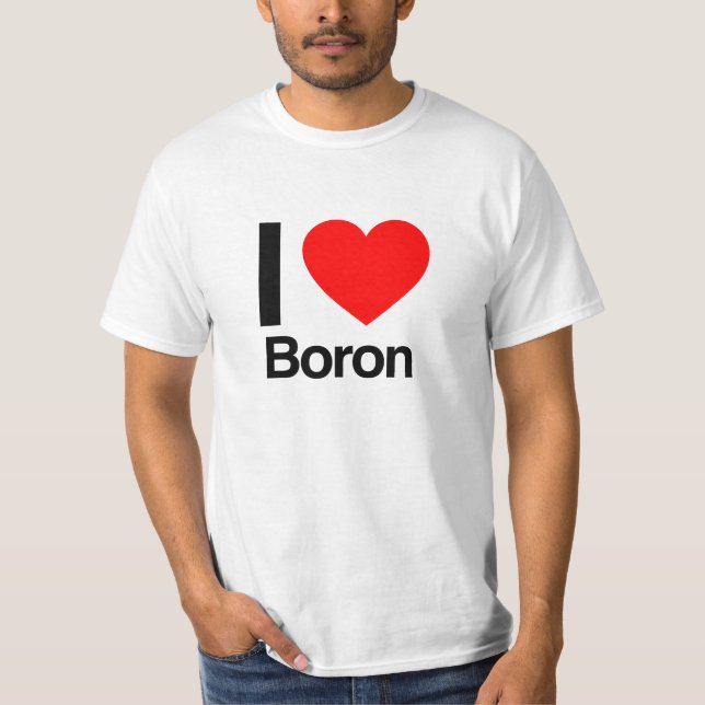 Camiseta amo el boro (Anverso)