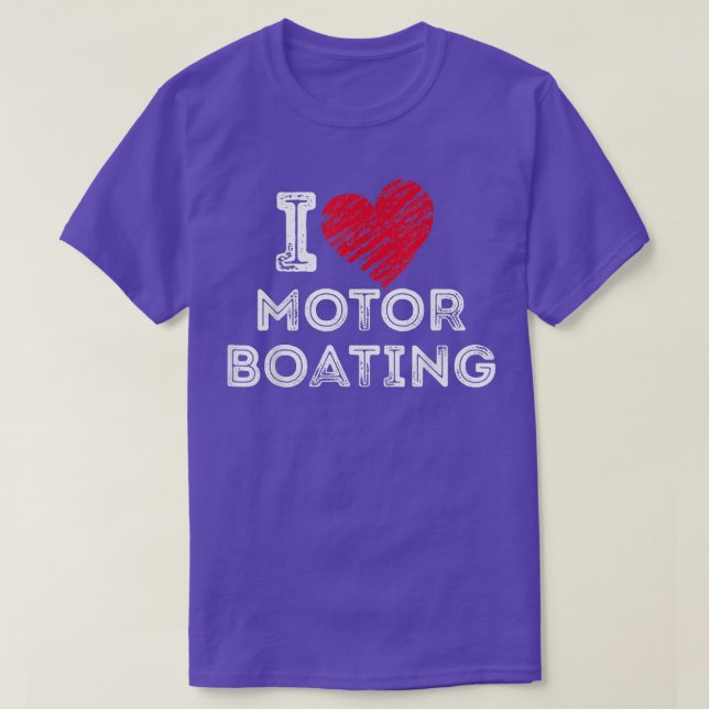 Camiseta Amo El Bote Motor  (Diseño del anverso)