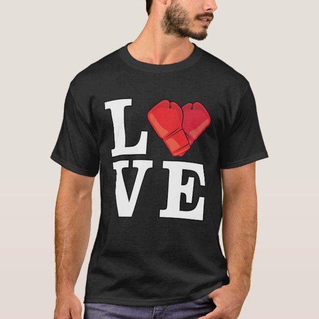 Camiseta Amo el boxeo (Anverso)