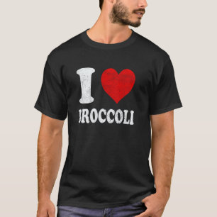 Camiseta Amo el Brócoli Vegano Vegetariano Vintage