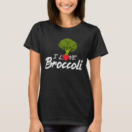 Camiseta Amo el bróculi, comedor de la planta, herbívoro,