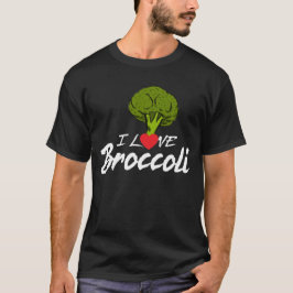 Camiseta Amo el bróculi, comedor de la planta, herbívoro,