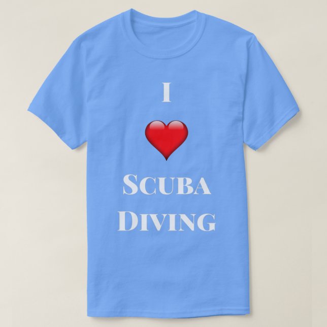Camiseta Amo El Buceo Scuba 10 (Diseño del anverso)