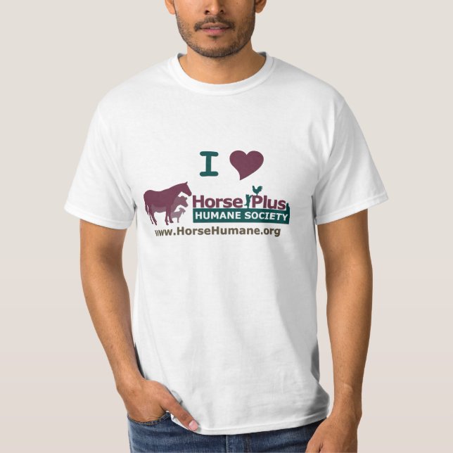 Camiseta Amo el caballo más la sociedad humana - para (Anverso)