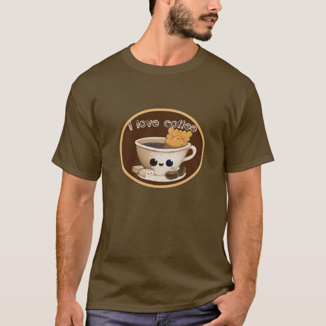 Camiseta Amo el café (Anverso)