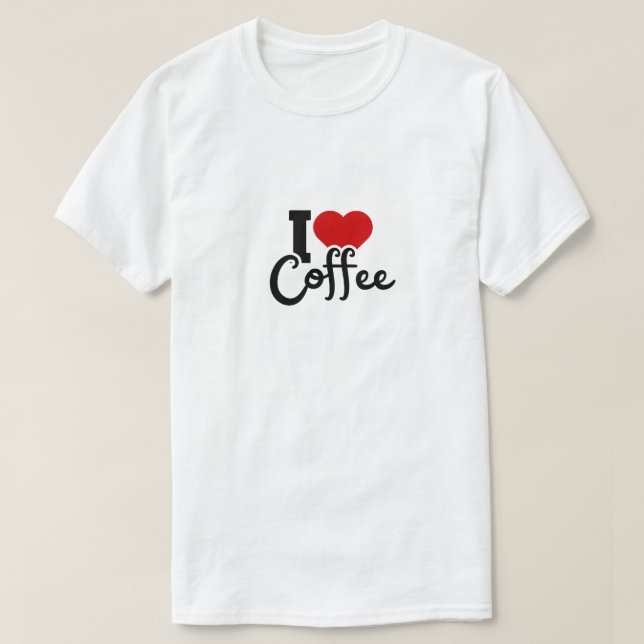 Camiseta Amo el café - Café Lover (Diseño del anverso)