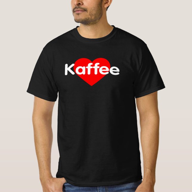 Camiseta Amo el café - Kaffee (Anverso)