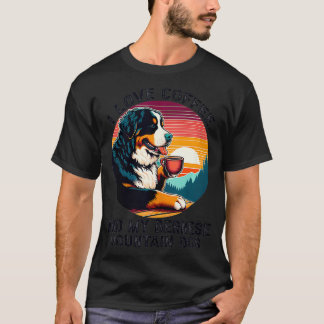 Camiseta Amo el café y la montaña de mi perro berlinés W