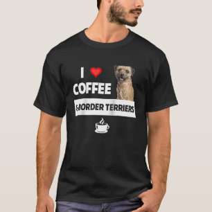 Camiseta Amo el café y los territorios fronterizos perro ma