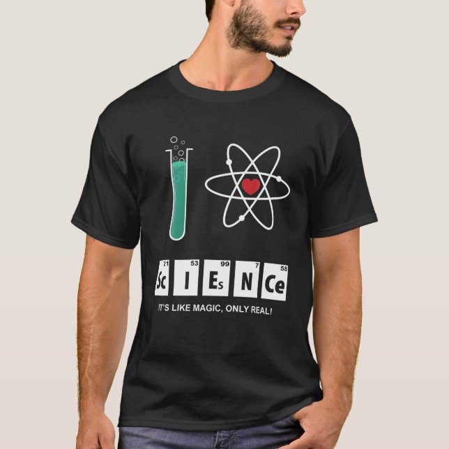 Camiseta Amo El Camino Atómico De La Ciencia (Anverso)