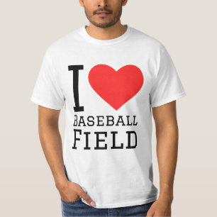 Camiseta Amo el campo de béisbol