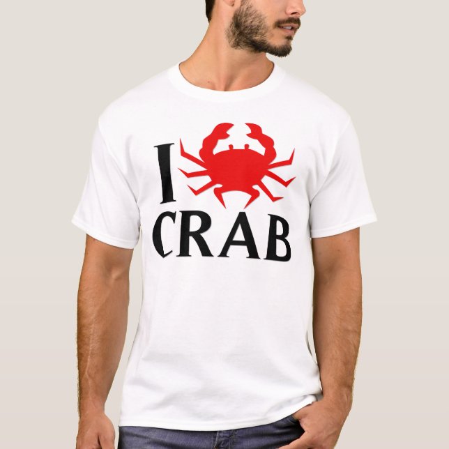 Camiseta Amo el cangrejo (Anverso)